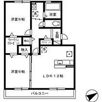 岡山県倉敷市茶屋町（賃貸アパート2LDK・1階・60.57㎡） その2