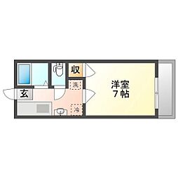 間取図画像 1K