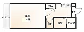 岡山県岡山市北区下中野（賃貸マンション1K・1階・26.64㎡） その2