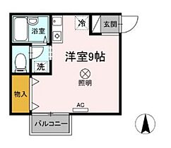 岡山県岡山市南区千鳥町（賃貸アパート1R・1階・21.07㎡） その2