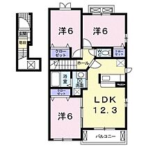 岡山県岡山市東区金岡東町2丁目（賃貸アパート3LDK・2階・68.36㎡） その2