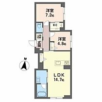 岡山県岡山市北区伊福町2丁目（賃貸マンション2LDK・1階・64.16㎡） その2