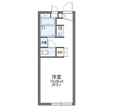 レオパレスルミエール 1Kの間取図画像