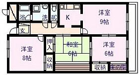 岡山県岡山市北区伊島町2丁目（賃貸マンション3LDK・4階・78.00㎡） その2