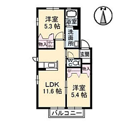 間取図画像 2LDK