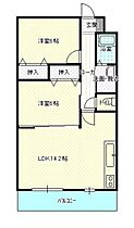 岡山県岡山市中区江並（賃貸マンション2LDK・2階・59.90㎡） その2