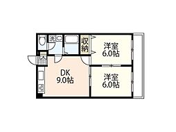 間取図画像 2LDK