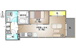 間取図画像 1LDK