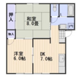 間取図画像 2DK