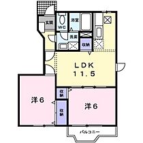 岡山県岡山市南区浜野2丁目（賃貸アパート2LDK・1階・51.79㎡） その2