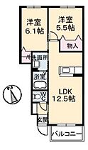 岡山県岡山市東区瀬戸町万富（賃貸アパート2LDK・1階・52.69㎡） その2