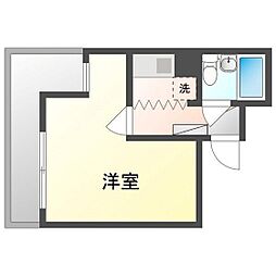 チサンマンション中山下 1Kの間取図画像