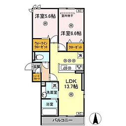 間取図画像 2LDK