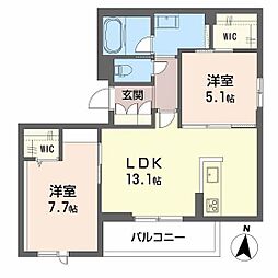 間取図画像 2LDK