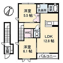 間取図画像 2LDK