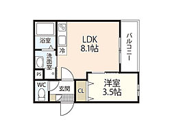 間取図画像 1LDK