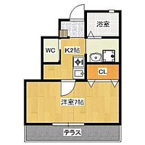 岡山県岡山市中区土田（賃貸アパート1K・1階・24.43㎡） その2