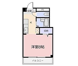 めぞんリベルテ1 1Kの間取図画像