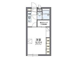 レオパレスピアチェーレ川口 1Kの間取図画像
