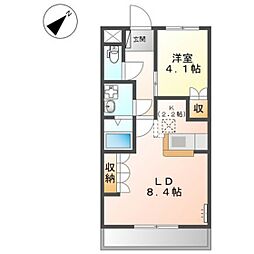 ベル・フォーレ 1LDKの間取図画像