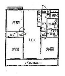ベンハウス平田東公園 3LDKの間取図画像