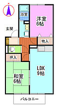 岡山県岡山市北区花尻あかね町（賃貸アパート2LDK・2階・48.60㎡） その2