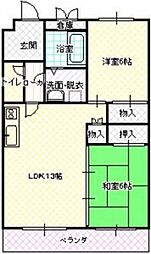 福寿豊成 2LDKの間取図画像
