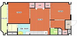 京橋ビル新館 2LDKの間取図画像