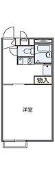 レオパレスブルースカイ2 1Kの間取図画像