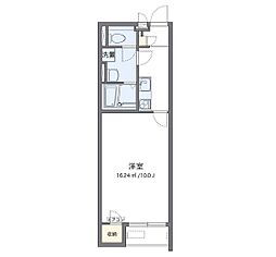 CLEINOエアル2 1Kの間取図画像