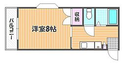 Avion902 1Kの間取図画像