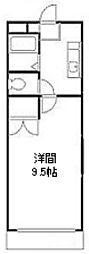 ウイスティリア 1Kの間取図画像