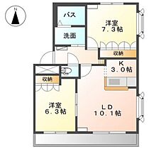 岡山県岡山市中区福泊（賃貸アパート2LDK・2階・59.80㎡） その2