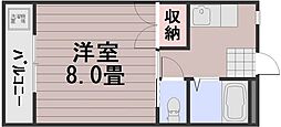 コープ・エスポワール1 1Kの間取図画像