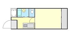 キャステル2S 1Kの間取図画像