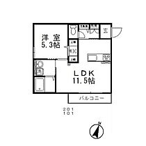 岡山県岡山市中区江崎（賃貸アパート1LDK・1階・41.35㎡） その2