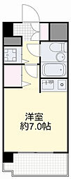 ダイアパレス弓之町 ワンルームの間取図画像