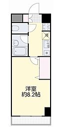マローン京町 1Kの間取図画像