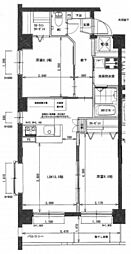 福富リングマンション 2LDKの間取図画像