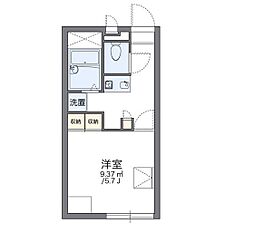 レオパレスグランシャリオ 1Kの間取図画像