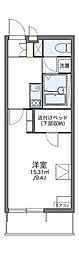 レオパレスさくら2 1Kの間取図画像