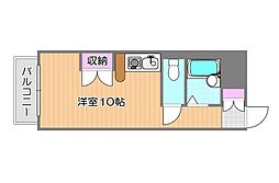 カーサプリメラ ワンルームの間取図画像