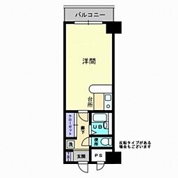 グレイスタワー ワンルームの間取図画像