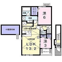 アスピラシオン 2LDKの間取図画像