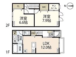 セフィレア古都宿I 2LDKの間取図画像
