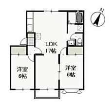 岡山県岡山市北区西辛川（賃貸アパート2LDK・2階・60.45㎡） その2