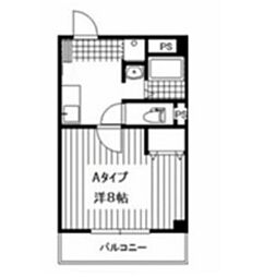 HILLCOLLEGEDAIGAKUMAE 1Kの間取図画像