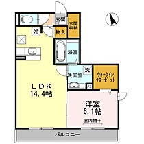 岡山県岡山市南区新保（賃貸アパート1LDK・1階・50.37㎡） その2