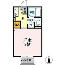 岡山県岡山市北区北方3丁目（賃貸アパート1R・2階・23.40㎡） その2