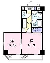 岡山県岡山市北区清輝橋3丁目（賃貸マンション2K・3階・40.81㎡） その2